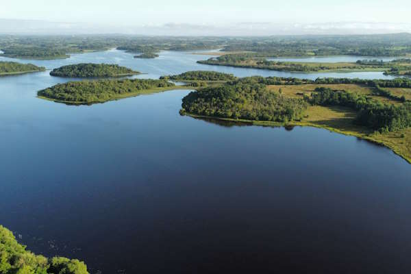 Aerial view of lough Erne