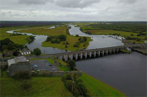 A fantastic view of Shannonbridge on the Shannon River