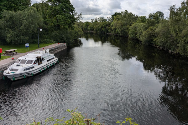 Moored on a Crusader at Knockvicar on the Boyle River, heading to lough Key..