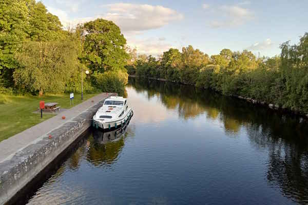 Moored on a Caprice on the Shannon-Erne waterway