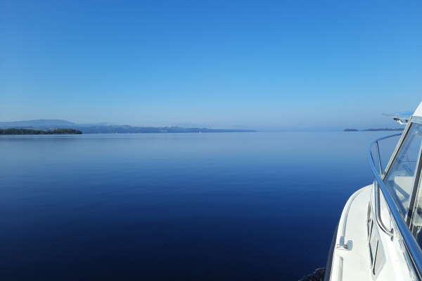 No, it's not the Mediterranean, it's the Shannon in September.