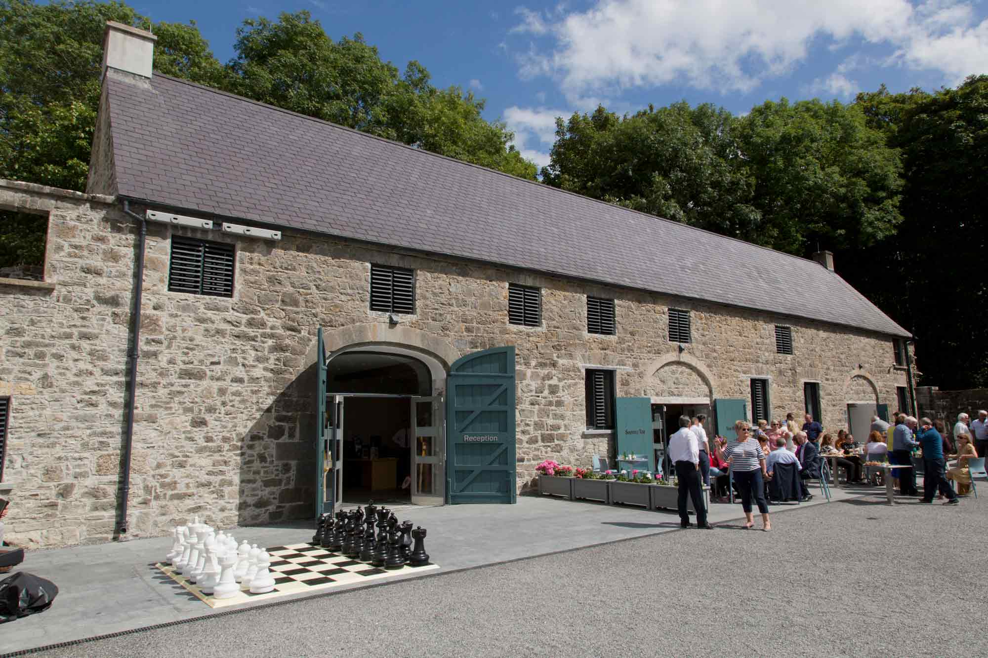 The inner courtyard at Portumna Castle