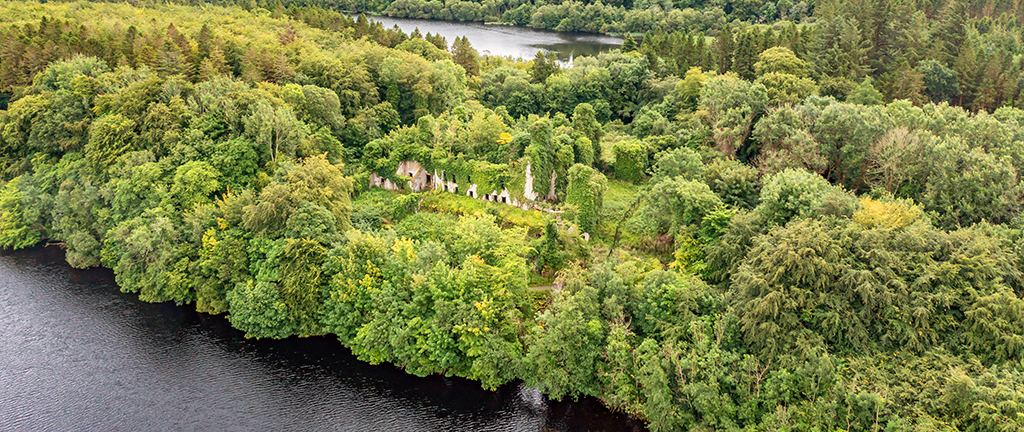 Scenic Woodland Walks around Castle Caldwell.