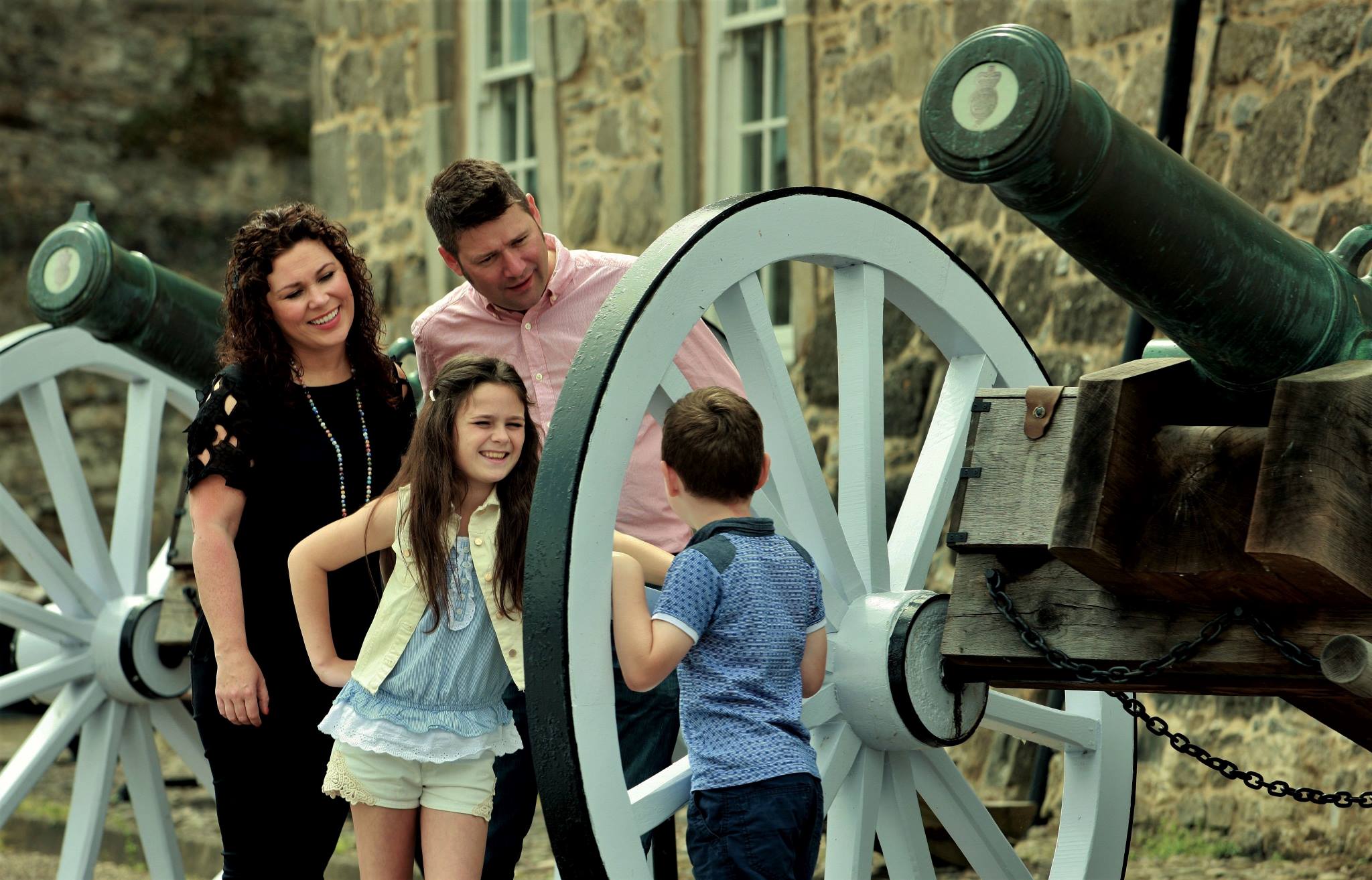 Cannons from the Inniskillings Museum at Enniskillen Castle