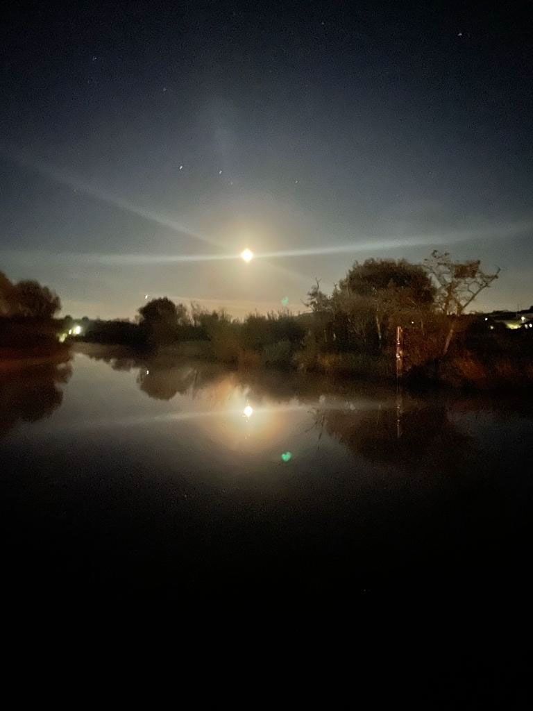 Moonrise over the Shannon in September