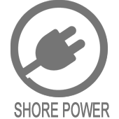 Shore Power Connection for 240v power when moored